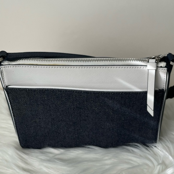 Kate Spade denim and white crossbody purse - Picture 3 of 7